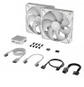 Corsair iCUE LINK RX140 RGB Series, PWM Fan 2 Pack - 140mm, white