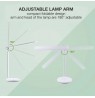 LED desk lamp with rechargeable battery