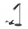 Desk lamp V-TAC VT-7413 4in1, wall lamp, clip, torch 3W LED 37cm 4000K 300lm (SKU 23042) Black