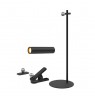 Desk lamp V-TAC VT-7413 4in1, wall lamp, clip, torch 3W LED 37cm 4000K 300lm (SKU 23042) Black