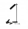 Desk lamp V-TAC VT-7413 4in1, wall lamp, clip, torch 3W LED 37cm 4000K 300lm (SKU 23042) Black