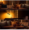 Desk lamp V-TAC VT-7413 4in1, wall lamp, clip, torch 3W LED 37cm 4000K 300lm (SKU 23042) Black