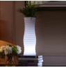 Flower vase with RGB LED backlight and remote control