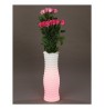 Flower vase with RGB LED backlight and remote control