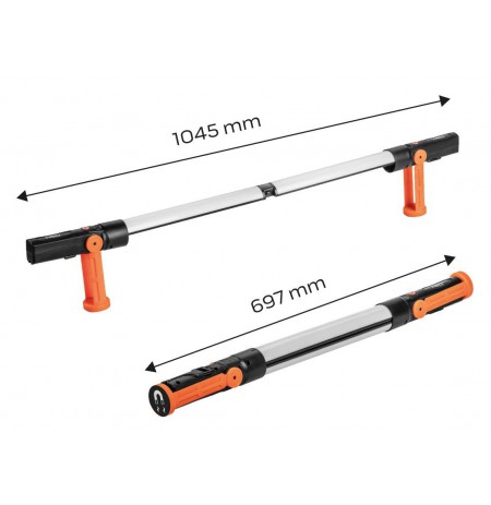 Rechargeable inspection lamp 2x350 lm extendable SMD