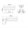 Maclean LED lamp, wall-mounted, with PIR sensor, PC+ALU, 20W, 1700lm, IP65, Neutral White 4000K, gray, MCE365