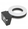 Maclean LED lamp, wall-mounted, with PIR sensor, PC+ALU, 20W, 1700lm, IP65, Neutral White 4000K, gray, MCE365