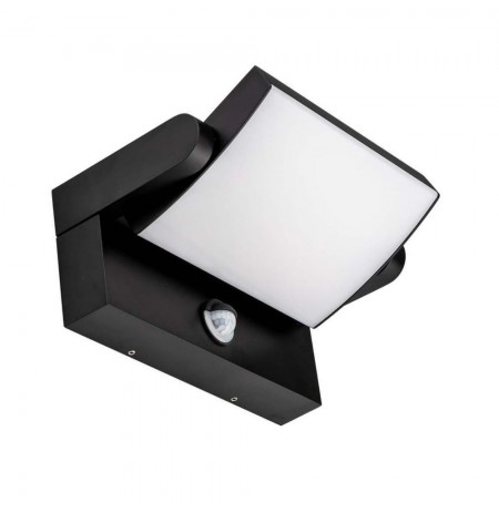 Projector Façade Luminaire V-TAC 17W LED Motion Sensor Black IP65 VT-11020-120-B 4000K 2520lm