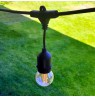 Garden garland V-TAC VT-713 15 m rope, 15 bulb holders E27 rubber + socket IP54 (SKU 3673) Black