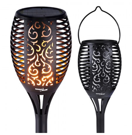 GreenBlue GB156 TrueFlame Solar Torch Light With Flickering Flame