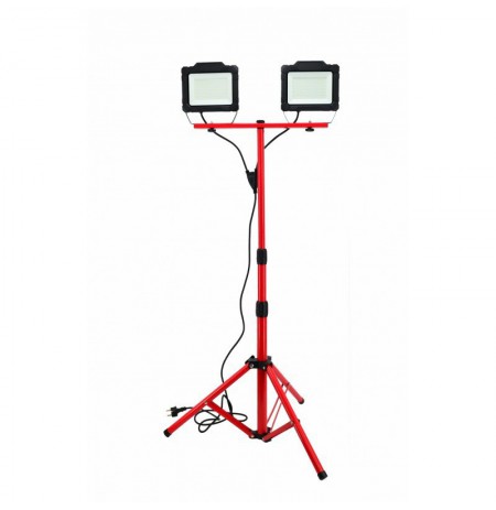 AWTOOLS SMD LED FLOODLIGHT WITH TRIPOD 2x50W