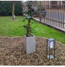 Solar Garden Bollard V-TAC 4W LED SAMSUNG CHIP Gray 2-functions IP65 VT-66 3000K 280lm