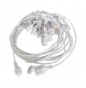 Garden Garland V-TAC White 15 meters 15 fixtures E27 Rubber+Socket IP54 VT-713