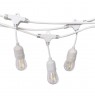 Garden Garland V-TAC White 15 meters 15 fixtures E27 Rubber+Socket IP54 VT-713