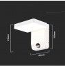 Projector V-TAC 17W Facade Luminaire Motion Sensor White IP65 VT-11020-150-W 4000K 2520lm