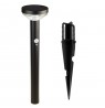 Solar LED lamp with Maclean sensor, black, IP44, 3 light modes, Li-ion 18650 battery 3.7V 1200 mAh, drive-in sensor, MCE465 B