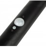 Solar LED lamp with Maclean sensor, black, IP44, 3 light modes, Li-ion 18650 battery 3.7V 1200 mAh, drive-in sensor, MCE465 B