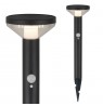Solar LED lamp with Maclean sensor, black, IP44, 3 light modes, Li-ion 18650 battery 3.7V 1200 mAh, drive-in sensor, MCE465 B