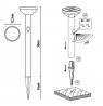 Solar LED lamp with Maclean sensor, black, IP44, 3 light modes, Li-ion 18650 battery 3.7V 1200 mAh, drive-in sensor, MCE465 B
