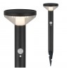 Solar LED lamp with Maclean sensor, black, IP44, 3 light modes, Li-ion 18650 battery 3.7V 1200 mAh, drive-in sensor, MCE465 B