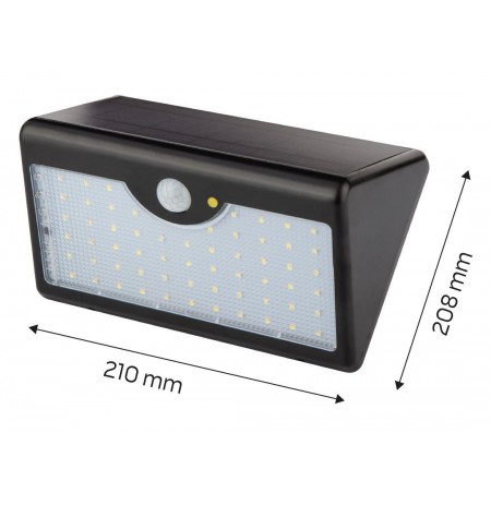 Solar wall lamp + SMD LED remote control 900 lm