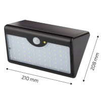Solar wall lamp + SMD LED remote control 900 lm