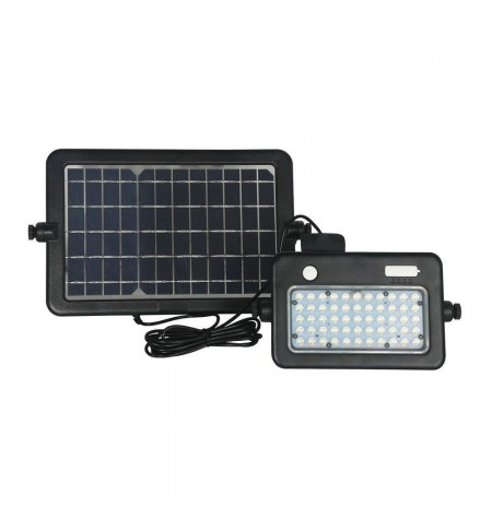 Solar LED projector V-TAC 10W USB Black IP65 VT-788-10 4000K 1100lm