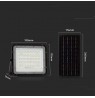 Solar LED projector V-TAC 10W Remote, AUTO, Timer, IP65 Black VT-80W 4000K 800lm