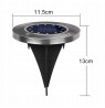 Maclean MCE318 LED Solar Pathway Lights with Ground Spike 12 LED SMD Neutral White 4000K 0.7 W Solar Lamp for Outdoor Path Light