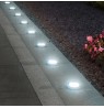 Maclean MCE318 LED Solar Pathway Lights with Ground Spike 12 LED SMD Neutral White 4000K 0.7 W Solar Lamp for Outdoor Path Light