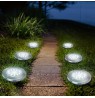 Maclean MCE318 LED Solar Pathway Lights with Ground Spike 12 LED SMD Neutral White 4000K 0.7 W Solar Lamp for Outdoor Path Light