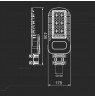 LED street luminaire V-TAC SAMSUNG CHIP 50W Lenses 110st 135Lm/W VT-54ST-N 4000K 6850lm