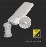 V-TAC SAMSUNG CHIP LED street luminaire with control and light sensor 50W 120Lm/W VT-59ST-S 4000K 5000lm