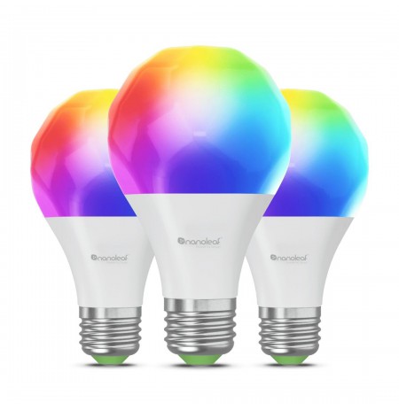 NANOLEAF ESSENTIALS Smart bulb Bluetooth A60 E27 Matter 9W 806LM color RGBCW 2700-6500K (NF080B02-3A19E) 3 pcs.