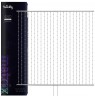 Twinkly Matrix - 480 RGB LED Pearl-shaped lights, clear wire, 3.3x3.3ft F-plug type