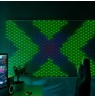 Twinkly Matrix - 480 RGB LED Pearl-shaped lights, clear wire, 3.3x3.3ft F-plug type