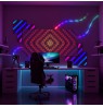 Twinkly Matrix - 480 RGB LED Pearl-shaped lights, clear wire, 3.3x3.3ft F-plug type