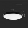Plafond V-TAC VT-8630B surface-mounted 36W LED IP44 42cm 4000K 3820lm (SKU 76401) Black