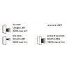Battery floodlight 750+250 lm COB