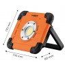 Battery floodlight 750+250 lm COB