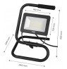 50W SMD LED 4250 lm 230V portable floodlight