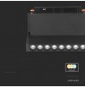 Rail luminaire 48V V-TAC 10W LED SMART WiFi TRACKLIGHT 3in1 Black VT-3610 2700K-6400K 900lm