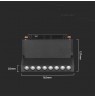 Rail luminaire 48V V-TAC 10W LED SMART WiFi TRACKLIGHT 3in1 Black VT-3610 2700K-6400K 900lm
