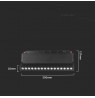 Rail luminaire 48V V-TAC 18W LED SMART WiFi TRACKLIGHT 3in1 Black VT-3618 2700K-6400K 1500lm