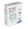 LED projector V-TAC VT-20-S-B 20W SAMSUNG CHIP Motion sensor 6400K 1600lm (SKU 450) White
