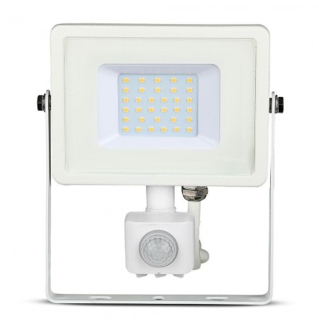 LED projector V-TAC VT-30-S-W 30W SAMSUNG CHIP Motion sensor 6400K 2400lm (SKU 459) White