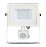 LED projector V-TAC VT-30-S-W 30W SAMSUNG CHIP Motion sensor 6400K 2400lm (SKU 459) White