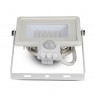 LED projector V-TAC VT-30-S-W 30W SAMSUNG CHIP Motion sensor 6400K 2400lm (SKU 459) White