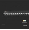 Rail luminaire 48V V-TAC 20W LED SMART WiFi TRACKLIGHT 3in1 Black VT-3621 2700K-6400K 2000lm