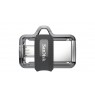Pen drive SanDisk ULTRA SDDD3-128G-G46 (128GB, microUSB, USB 3.0, gray color)
